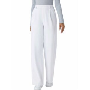 HALARA Flex™ DayStretch High Waisted Pocket Wide-Leg Work Pants White Size Large